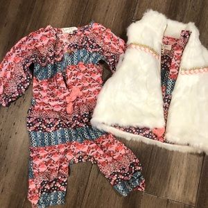 Gorgeous Jumpsuit Vest Set